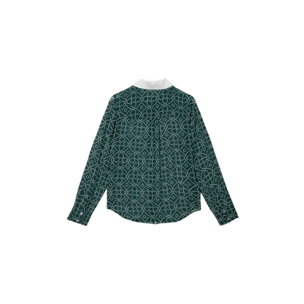 Mint Velvet Teal Printed Sheer Shirt